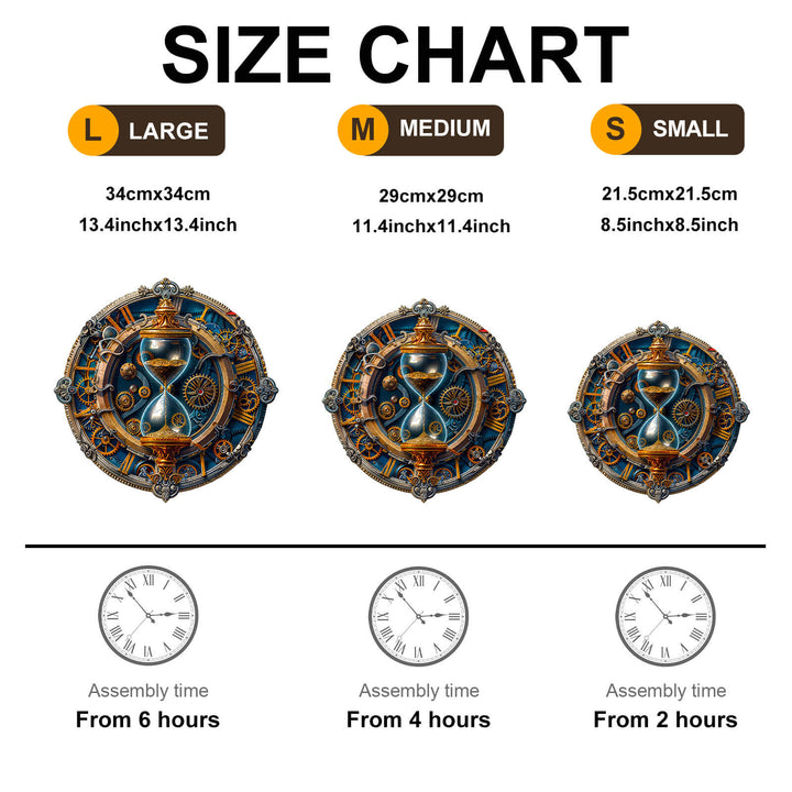 Mechanische Sanduhr Holzpuzzle