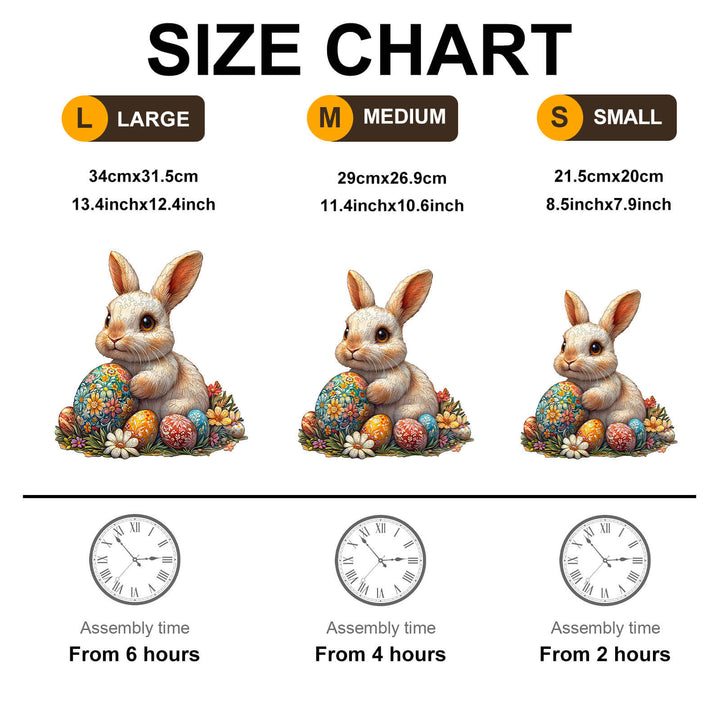 3D Osterhase Holzpuzzle