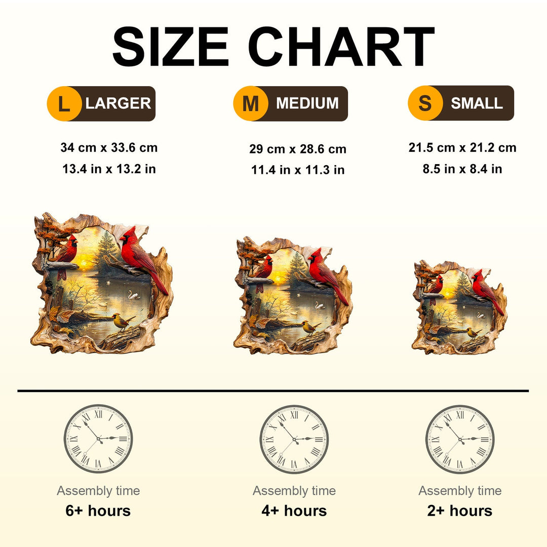 Abendsonnen-See-Holzpuzzle