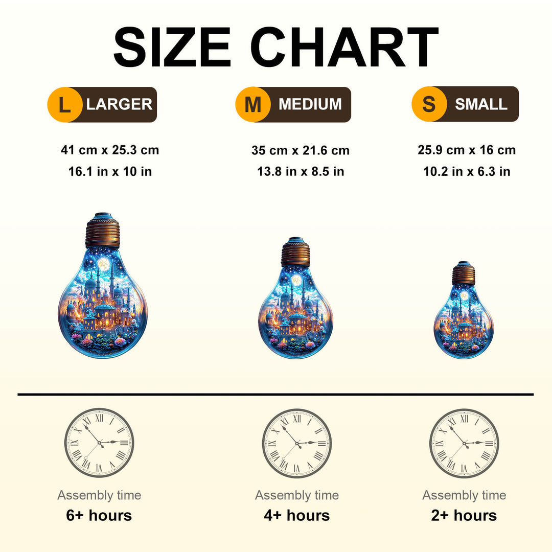 Mondlicht-Reich Holzpuzzle