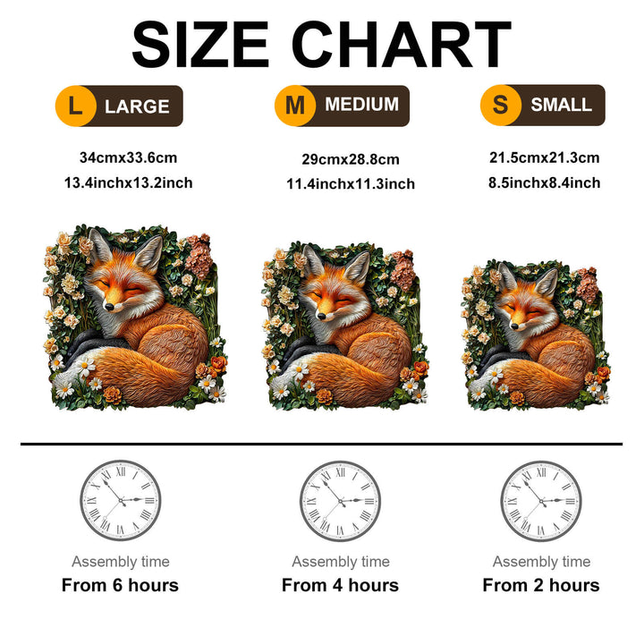 Fuchs-im-Gras-Holzpuzzle
