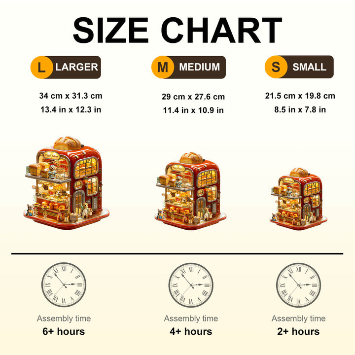 Welpen-Bäckerei-Holzpuzzle