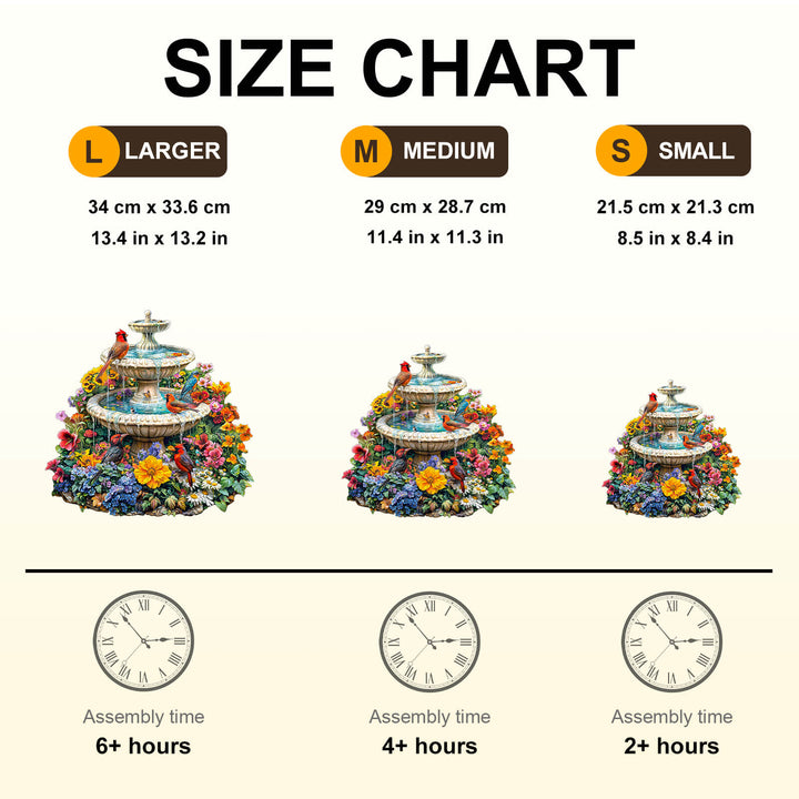 Gartenmelodie Holzpuzzle