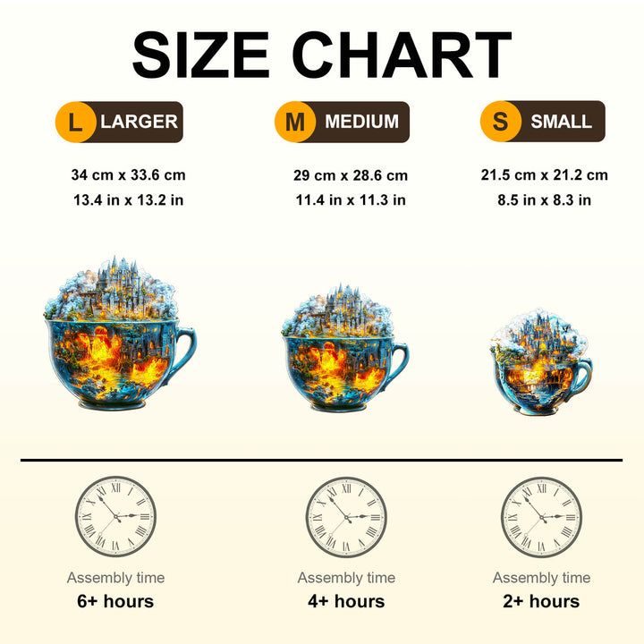 Magische Tasse Modell 2 Holzpuzzle