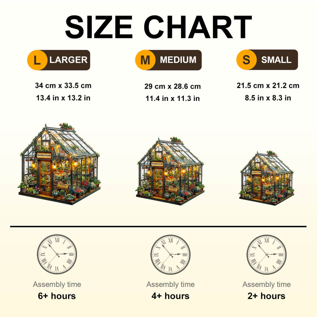Oma-Garten Holzpuzzle