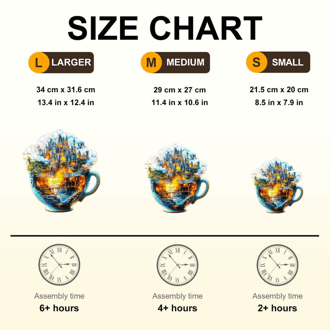 Magische Tasse Modell 1 Holzpuzzle