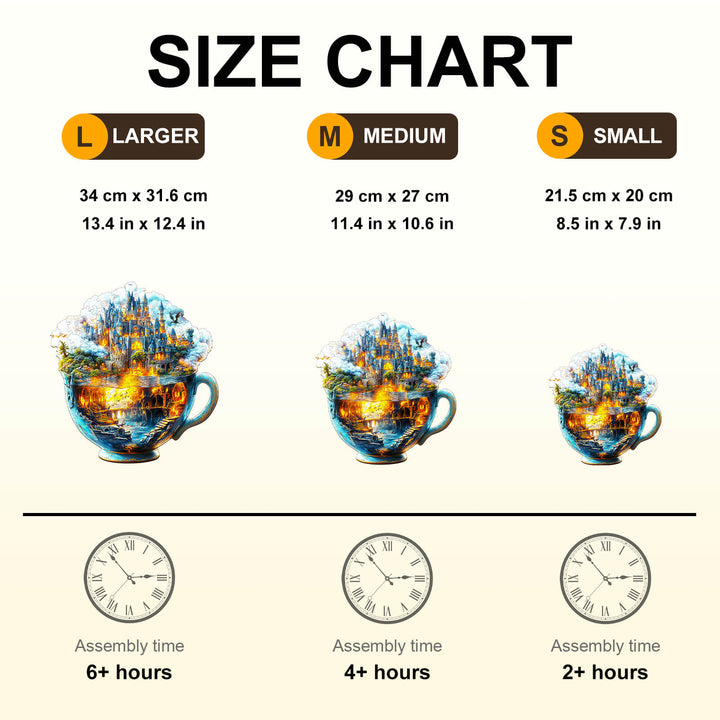 Magische Tasse Modell 1 Holzpuzzle