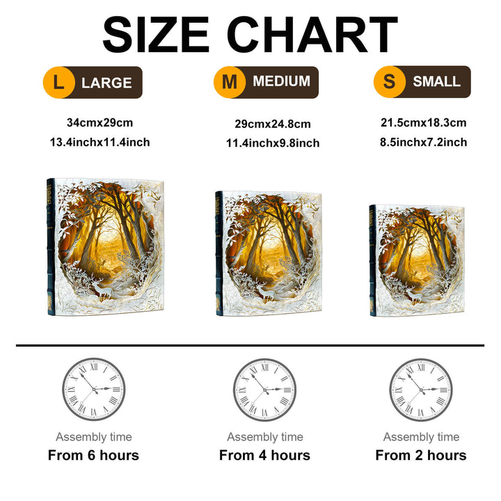 3D Geheimnisvoller Wald Holzpuzzle