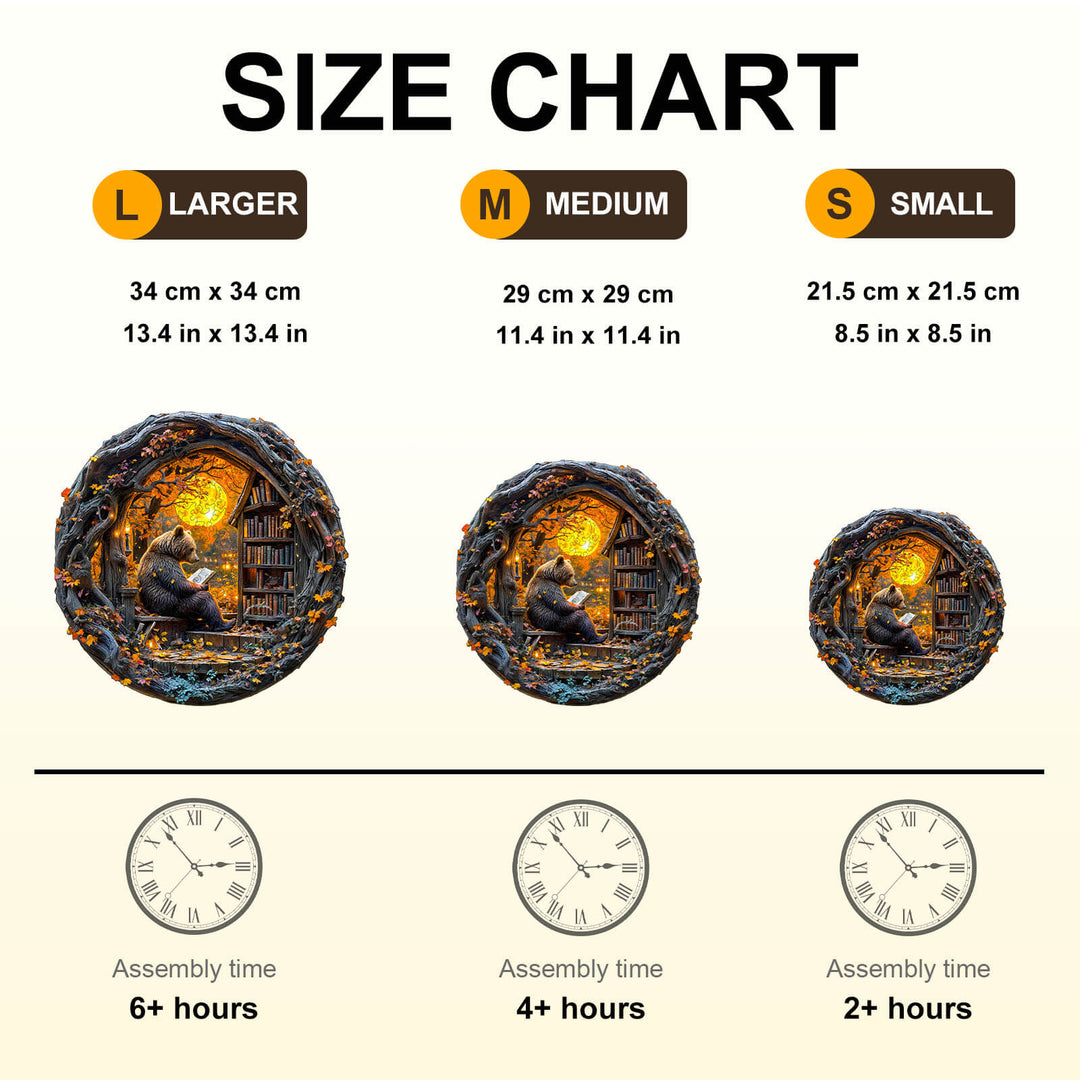 Lesebär Holzpuzzle