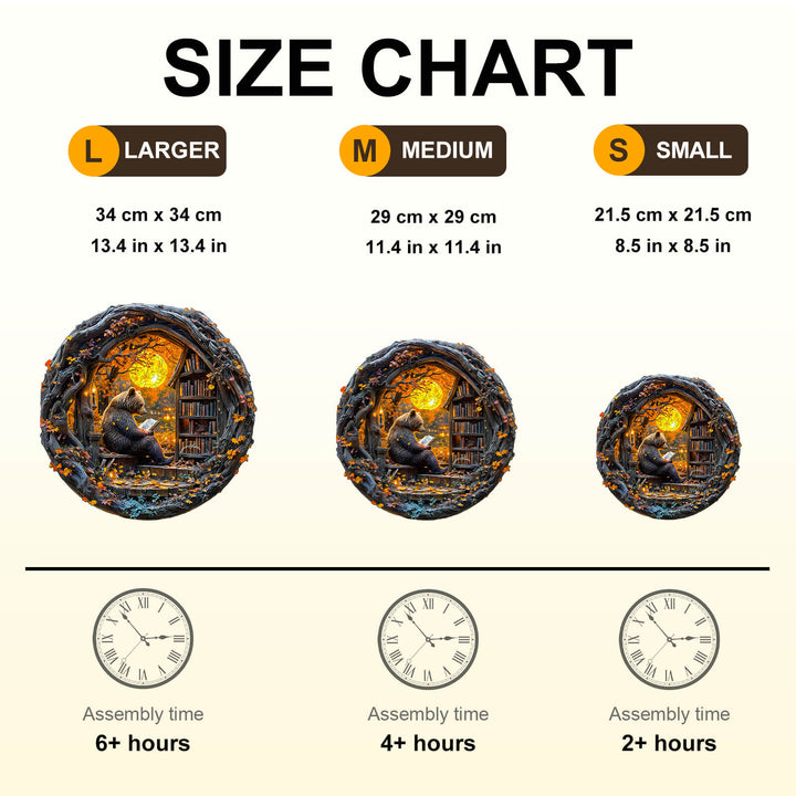 Lesebär Holzpuzzle