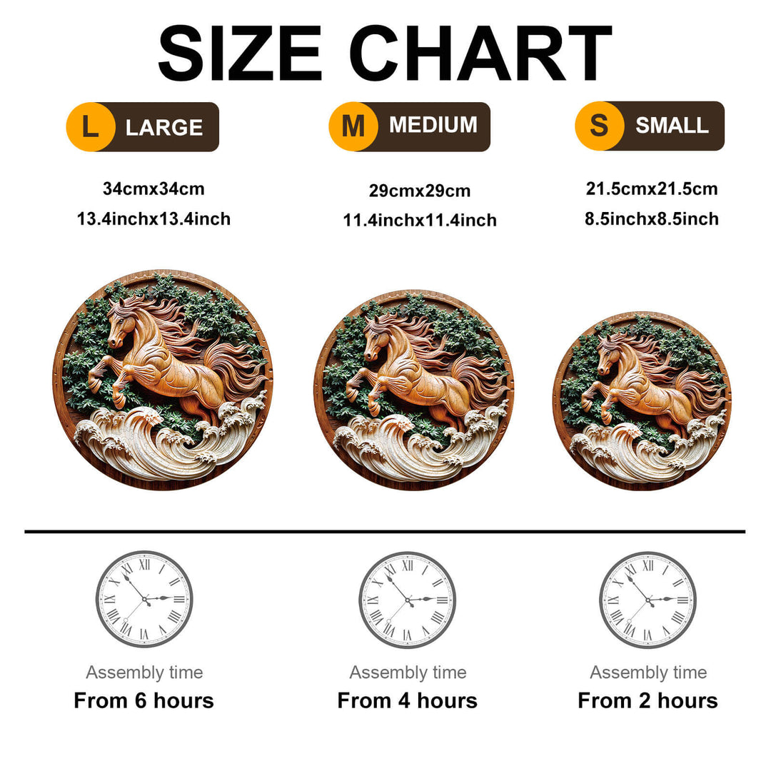 Pferd 2 Holzpuzzle