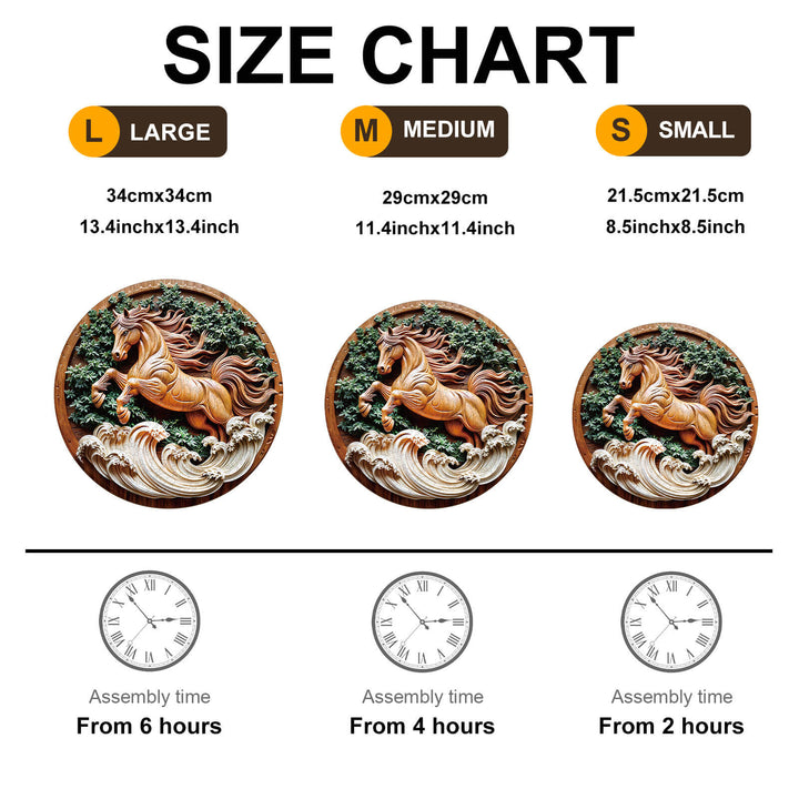 Pferd 2 Holzpuzzle