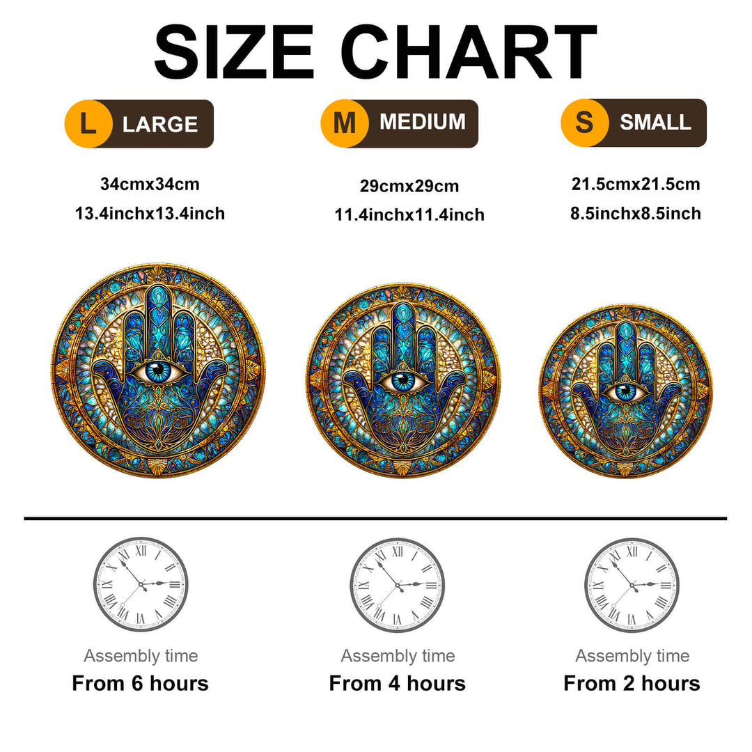 Fatimas Hand Holzpuzzle
