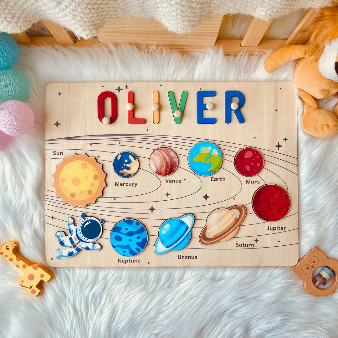 Personalisiertes Planeten Namen Puzzle