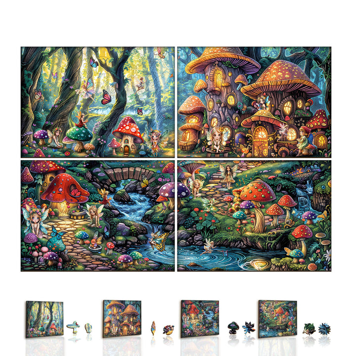 Party Puzzle-Feen-Dorf