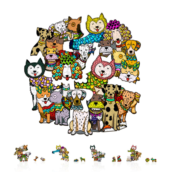 Party Puzzle-Luxus-Hund