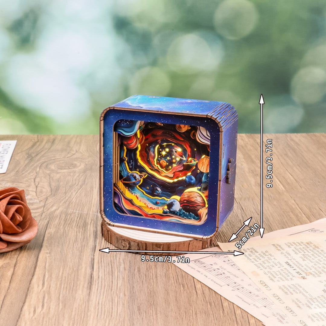 Cosmic Odyssey Kit - 3D Wooden Puzzle Night Light - By Woodbests