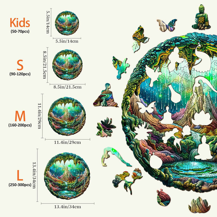 3D Aurora-1 Wooden Jigsaw Puzzle - By Woodbests