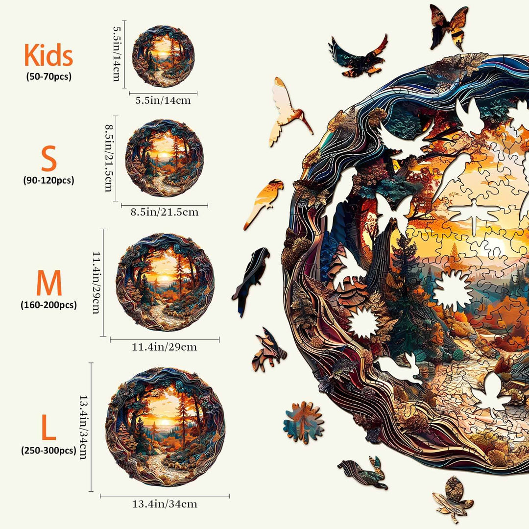 3D Winding Road Wooden Jigsaw Puzzle - Woodbests