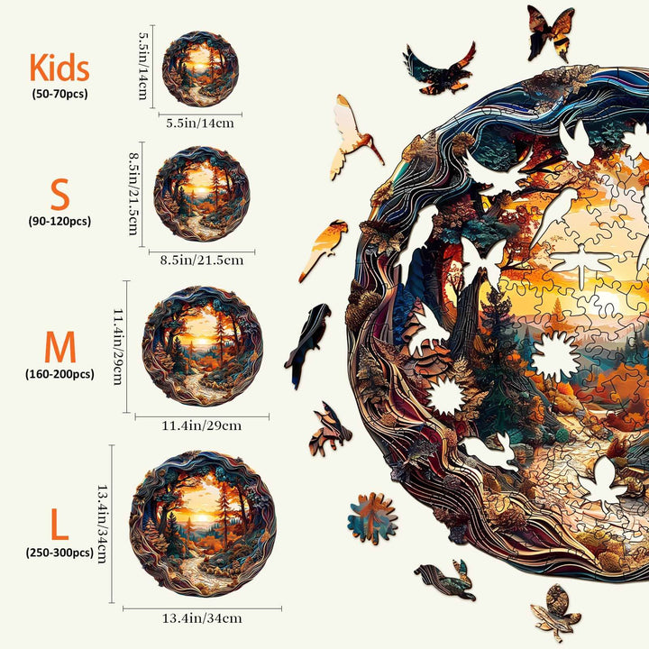 3D Winding Road Wooden Jigsaw Puzzle - Woodbests