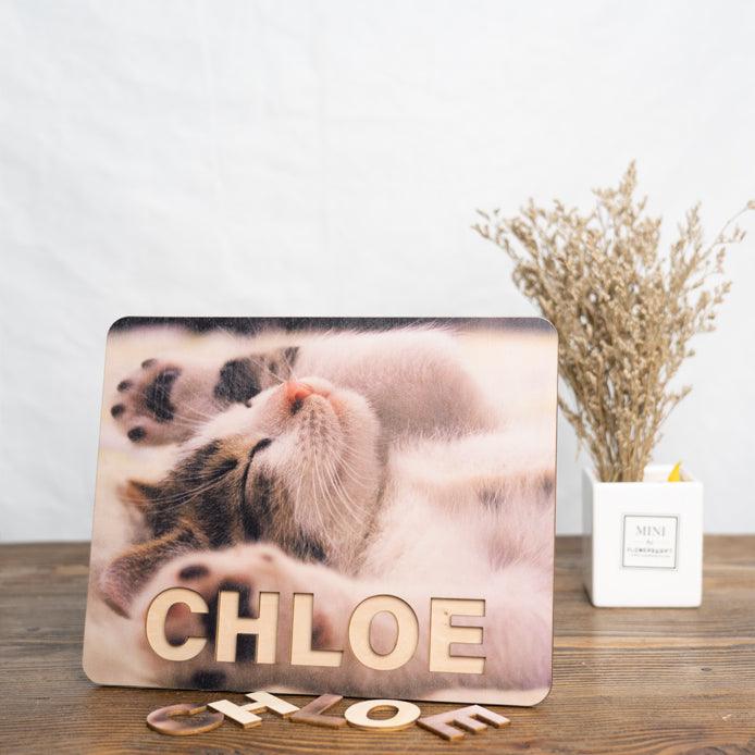 Personalized Family Photo & Name Jigsaw Puzzle