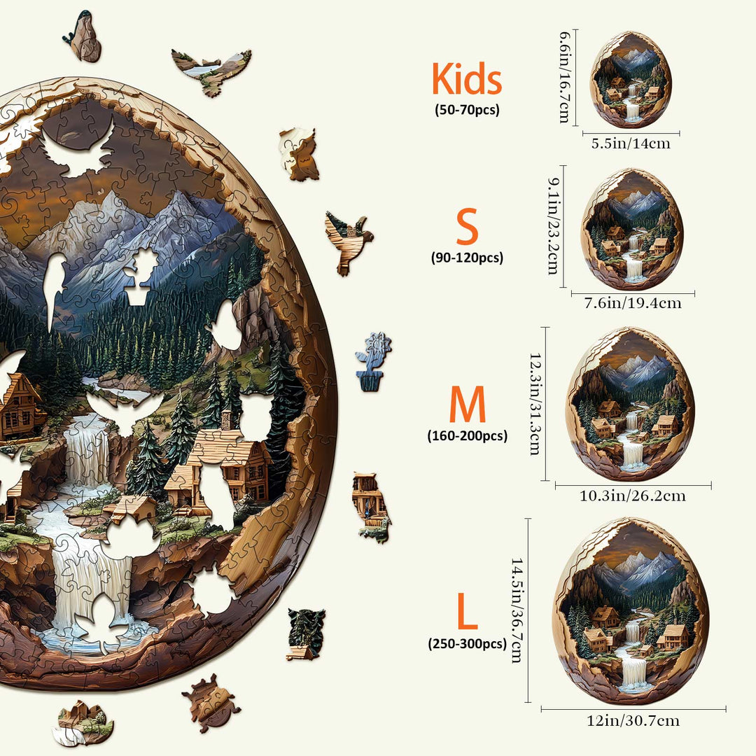 3D Eggshell World-2 Wooden Jigsaw Puzzle - By Woodbests