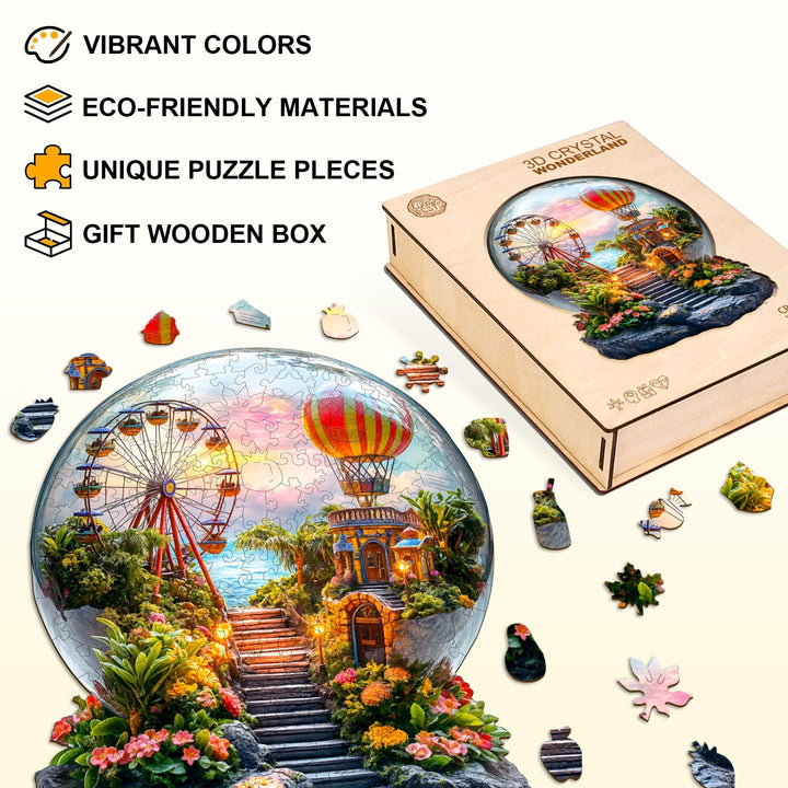 3D Crystal Wonderland Wooden Jigsaw Puzzle