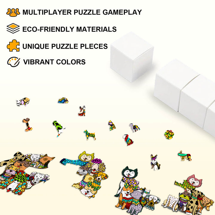 Party Puzzle-Luxus-Hund