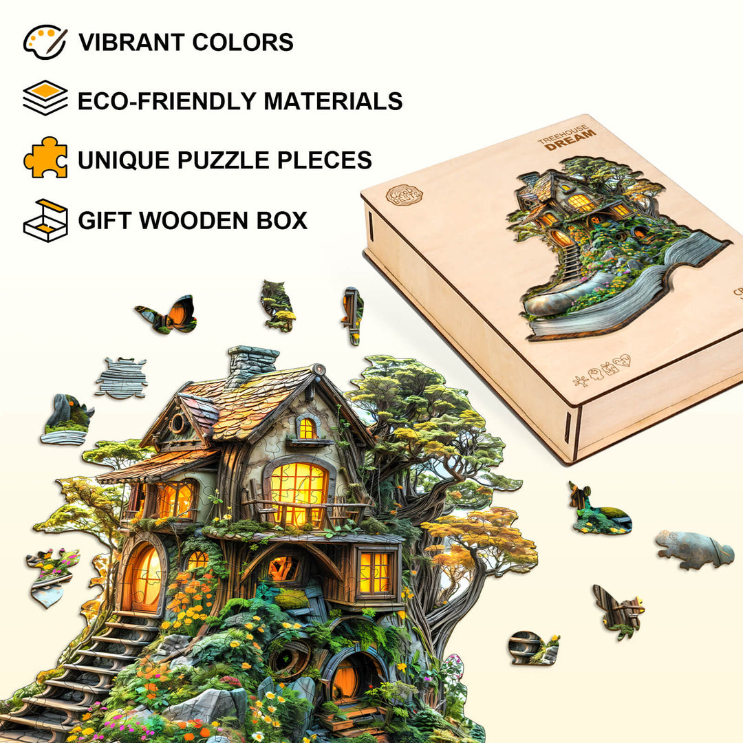 Traumbaumhaus Holzpuzzle