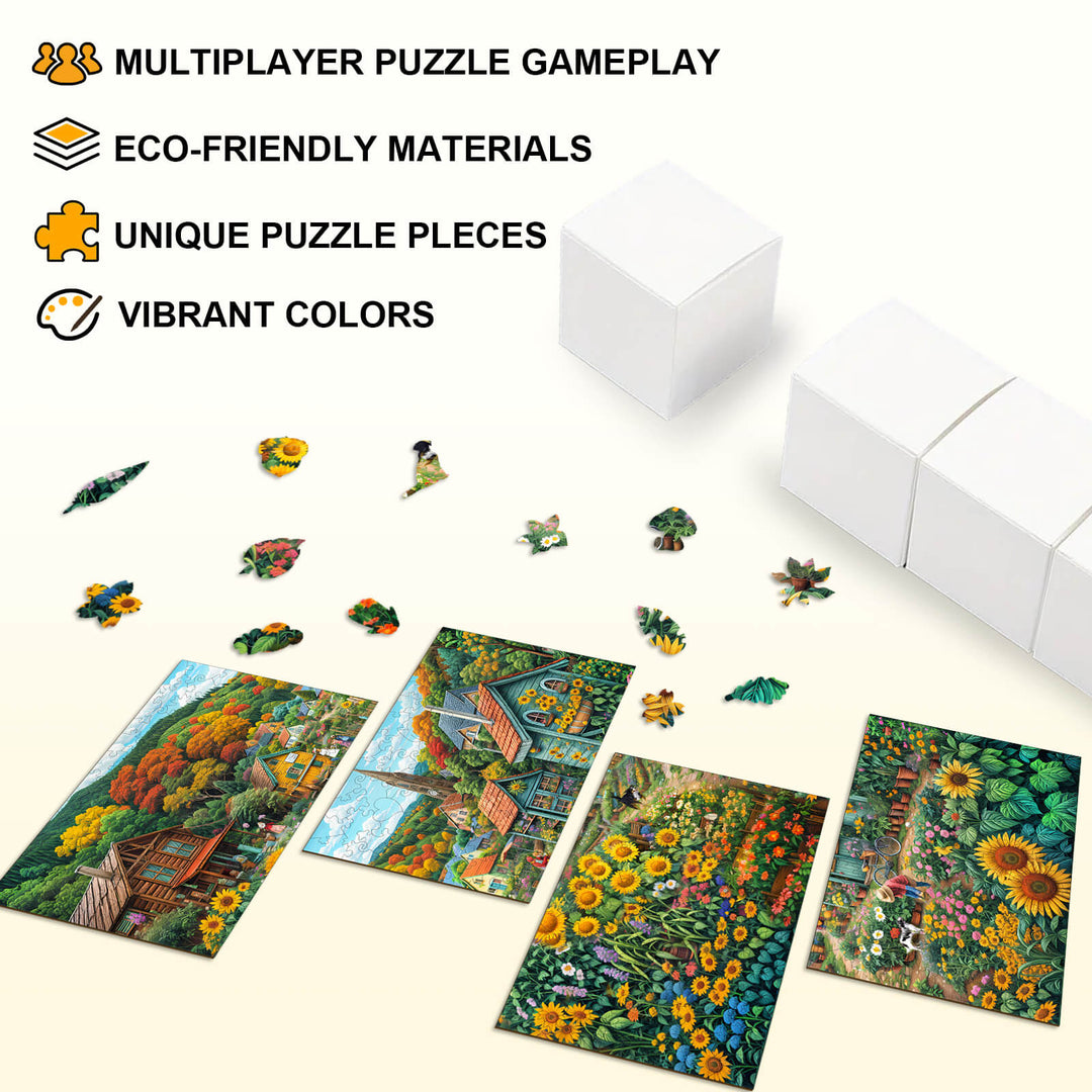 Party Puzzle - Sonnige Felder