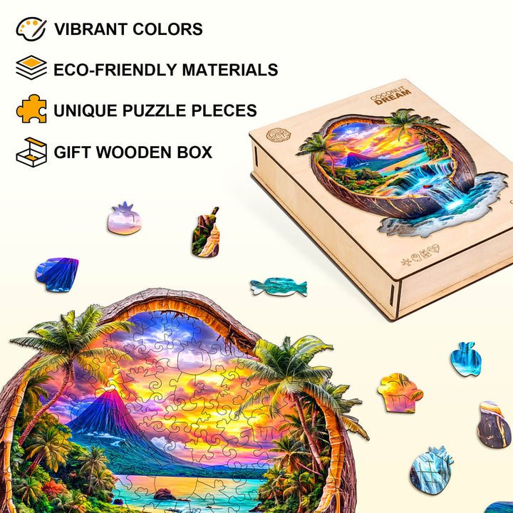 Coconut Dream Wooden Jigsaw Puzzle