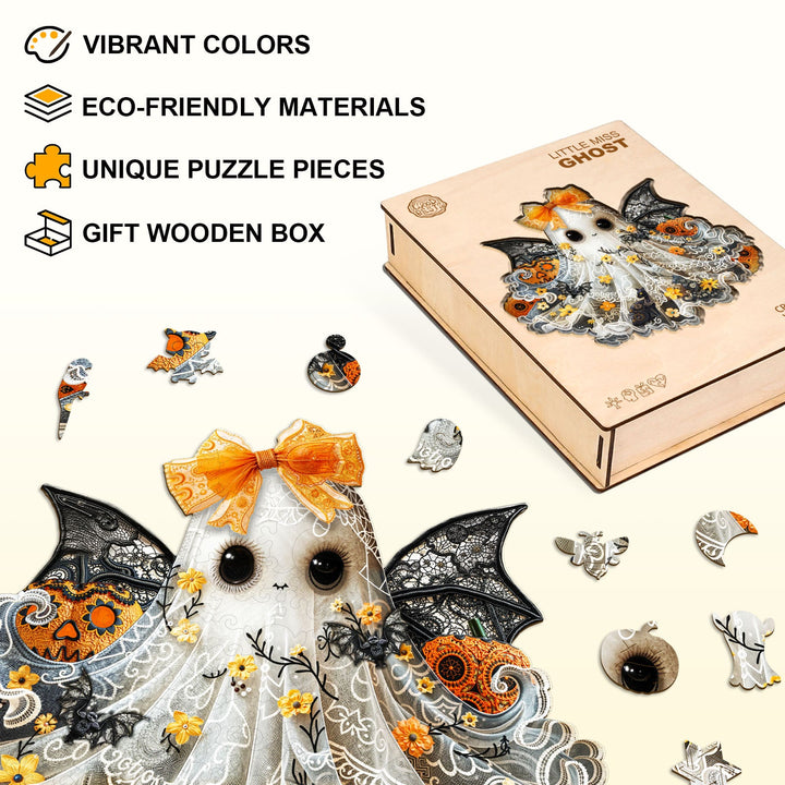 Little Miss Ghost Holzpuzzle
