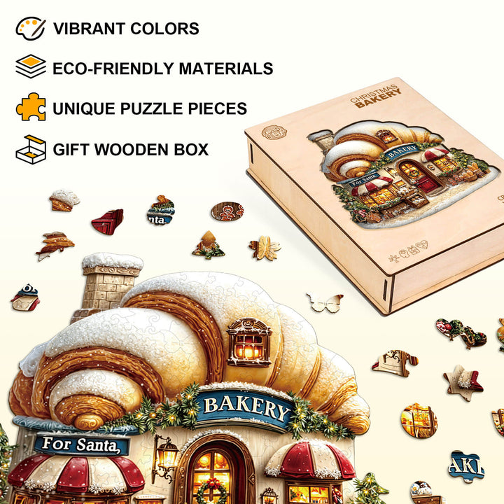 Weihnachtsbäckerei Holzpuzzle