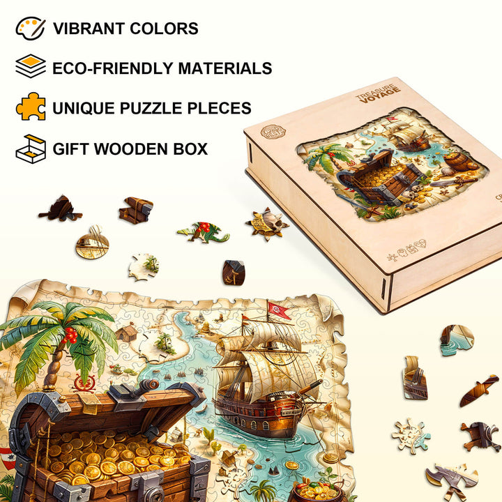Schatzfahrt Holzpuzzle