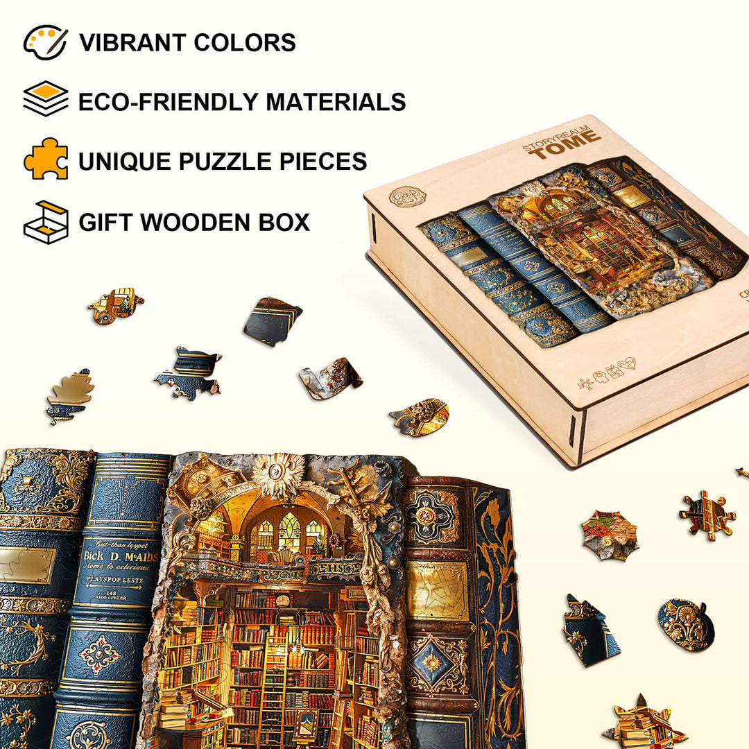 StoryRealm Tome Holzpuzzle