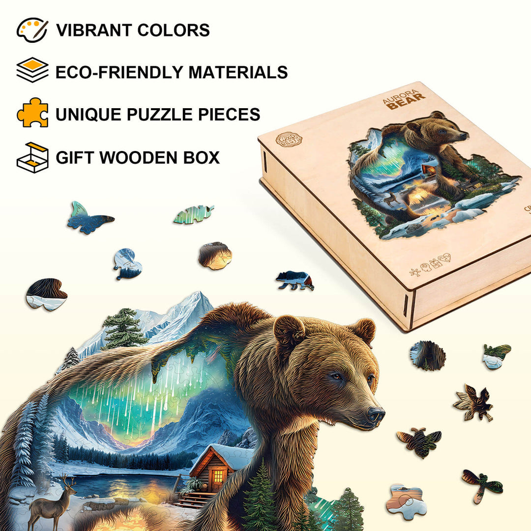 Aurora Bear Holzpuzzle