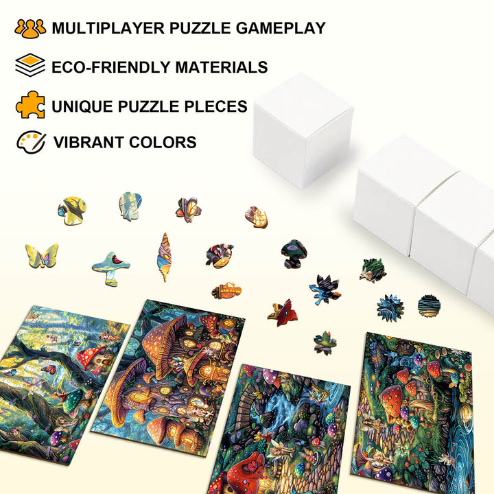 Party Puzzle-Feen-Dorf