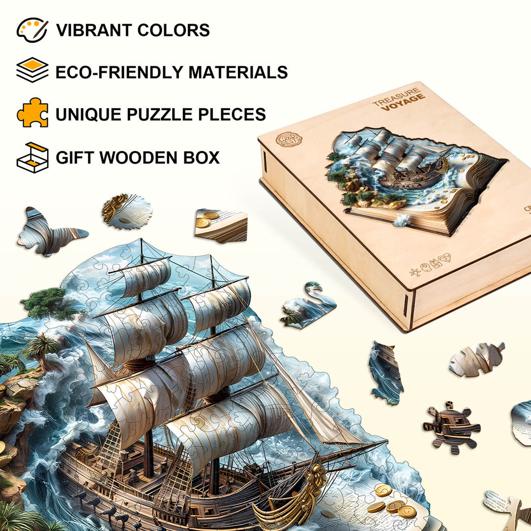 Segelabenteuer Holzpuzzle