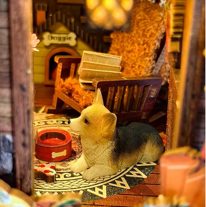 Dämmerungshäuschen - 3D Bücherregal-Diorama zum Selberbauen