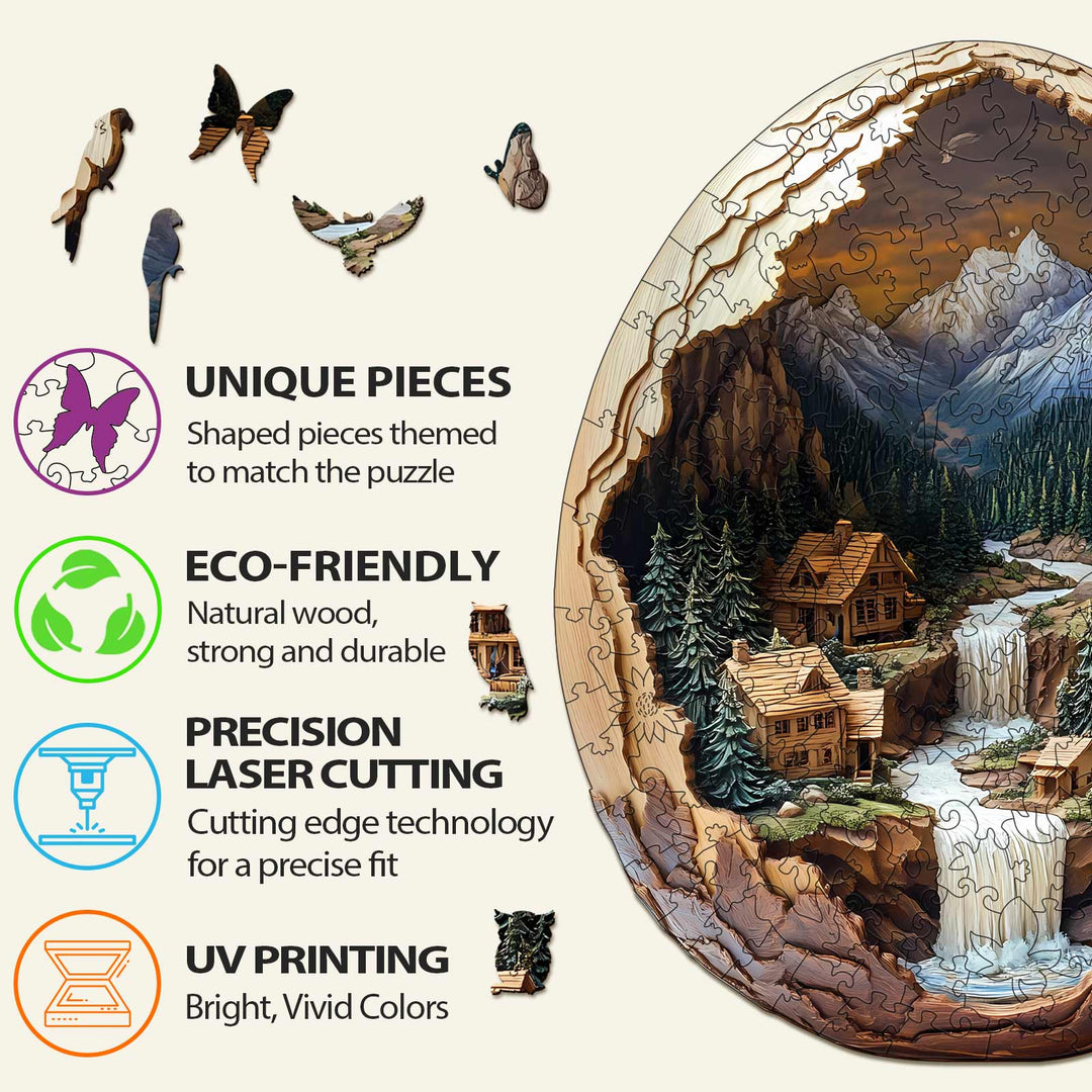 3D Eggshell World-2 Wooden Jigsaw Puzzle - By Woodbests