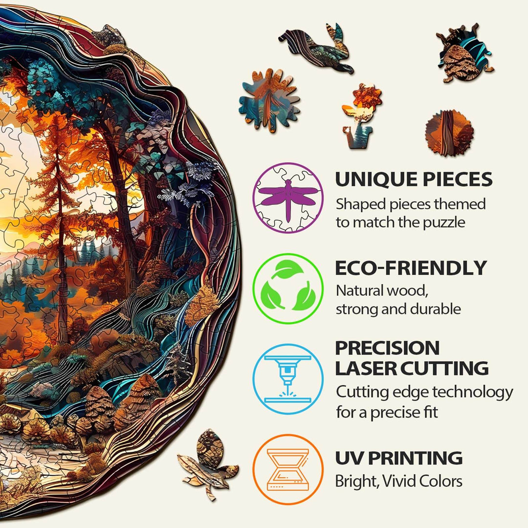 3D Winding Road Wooden Jigsaw Puzzle - Woodbests