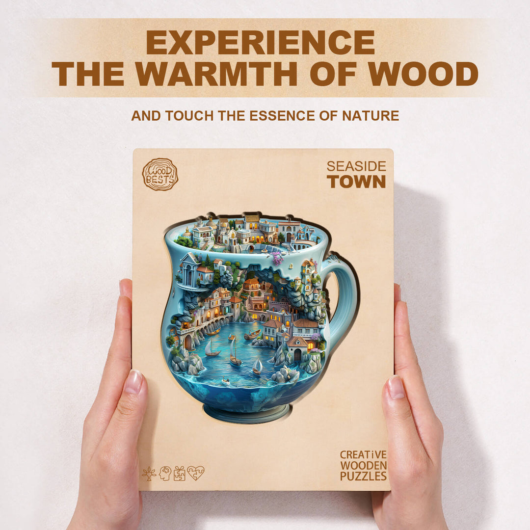 Küstenstadt Holzpuzzle