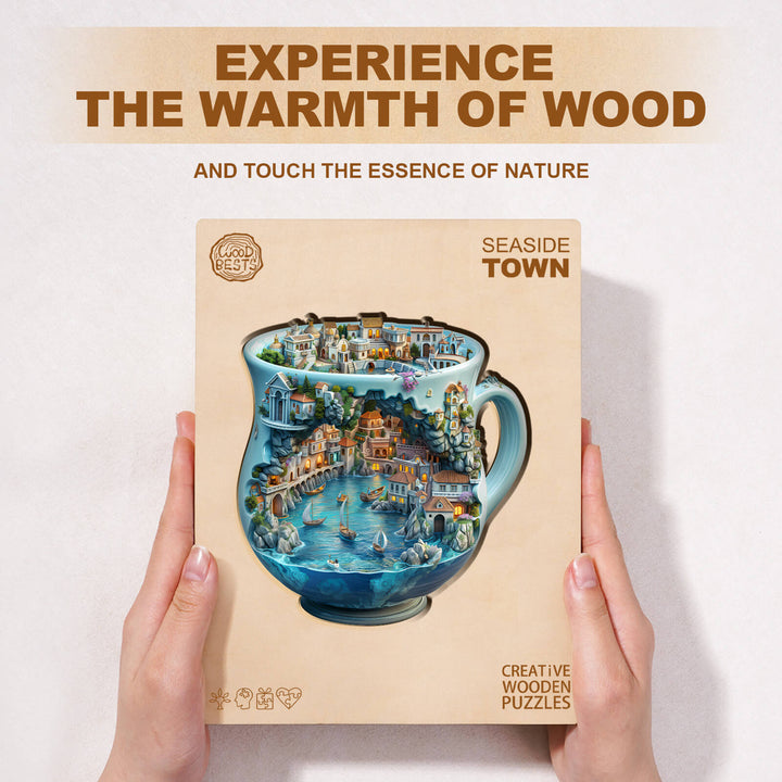 Küstenstadt Holzpuzzle