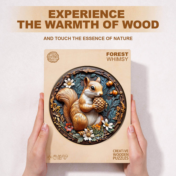 Forest Whimsy Wooden Jigsaw Puzzle