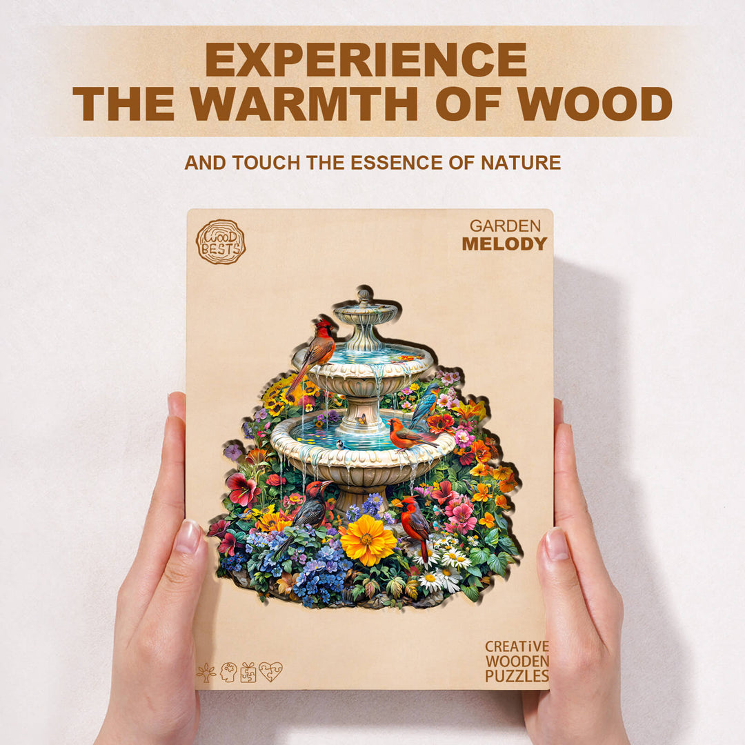 Gartenmelodie Holzpuzzle