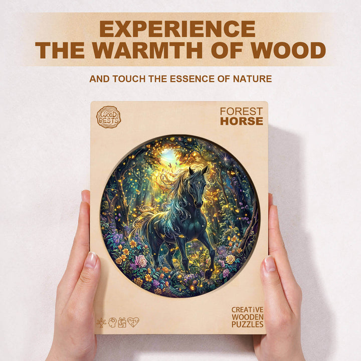 Forest Horse Wooden Jigsaw Puzzle