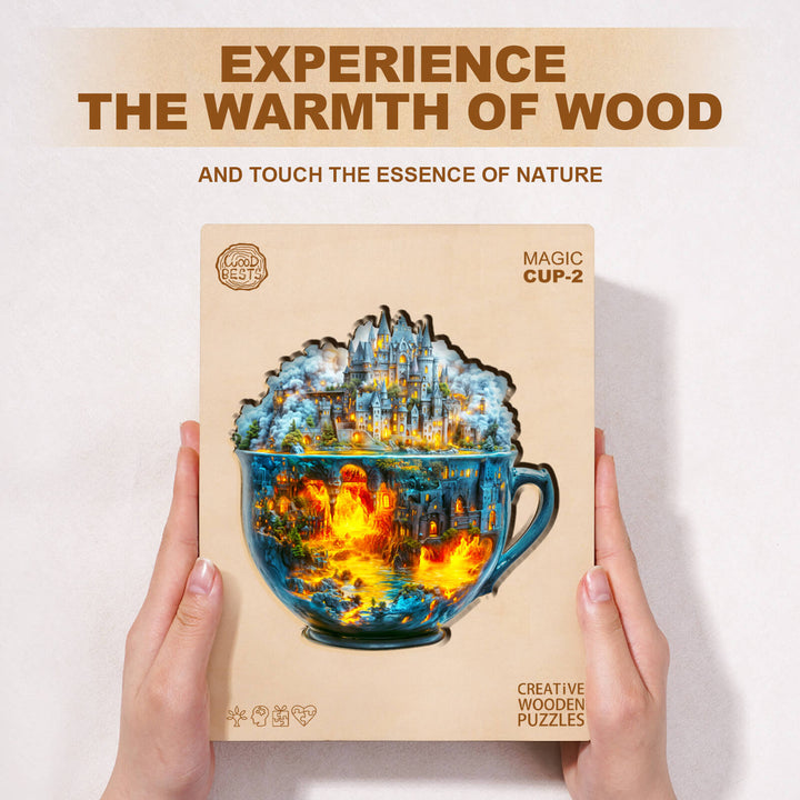 Magische Tasse Modell 2 Holzpuzzle