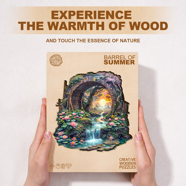 Barrel of Summer Wooden Jigsaw Puzzle