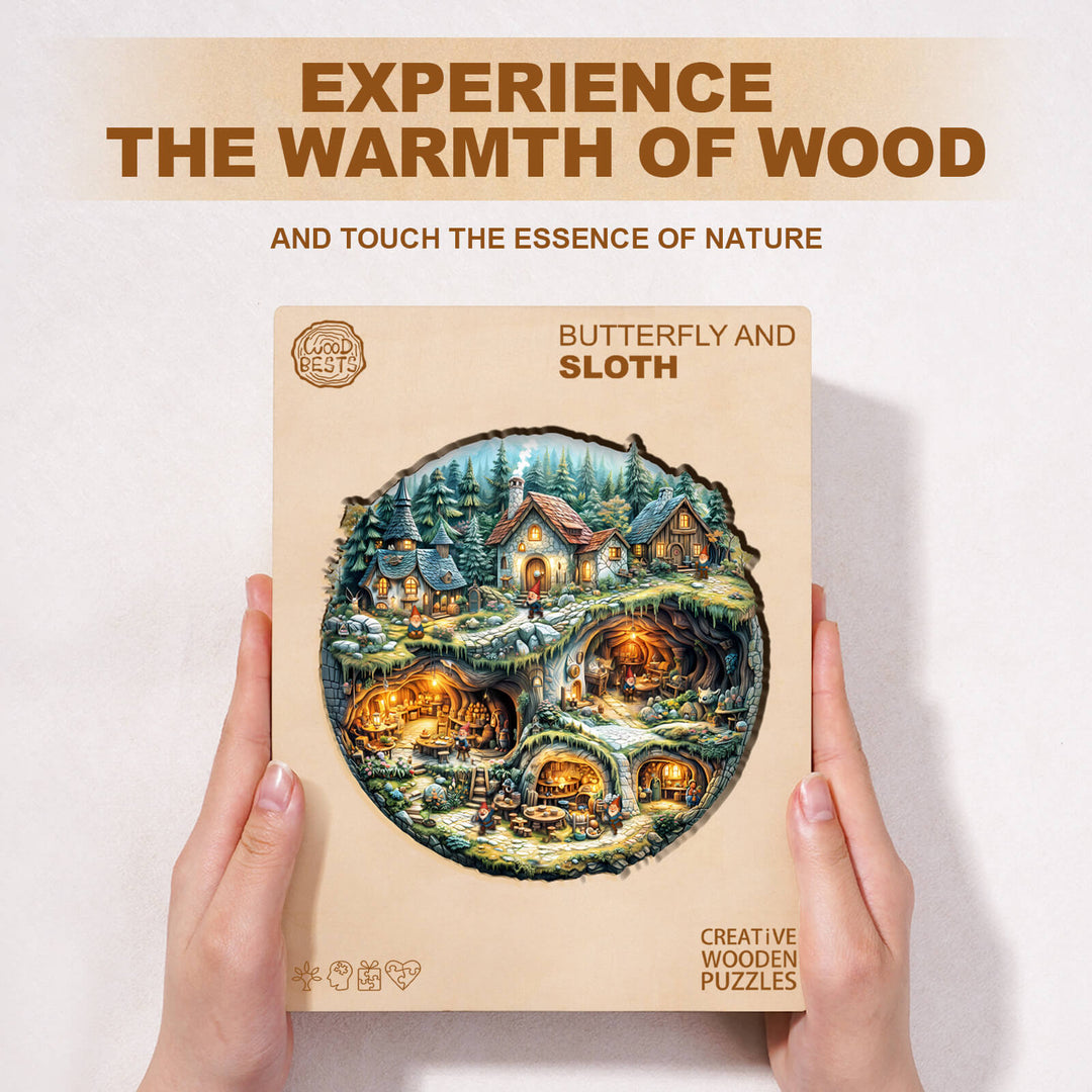 Kobold-Haus Holzpuzzle