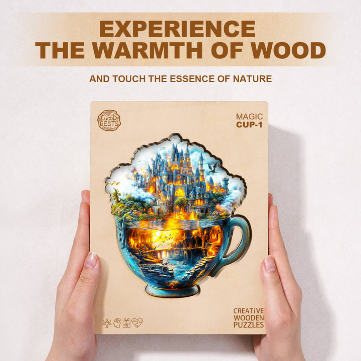 Magische Tasse Modell 1 Holzpuzzle